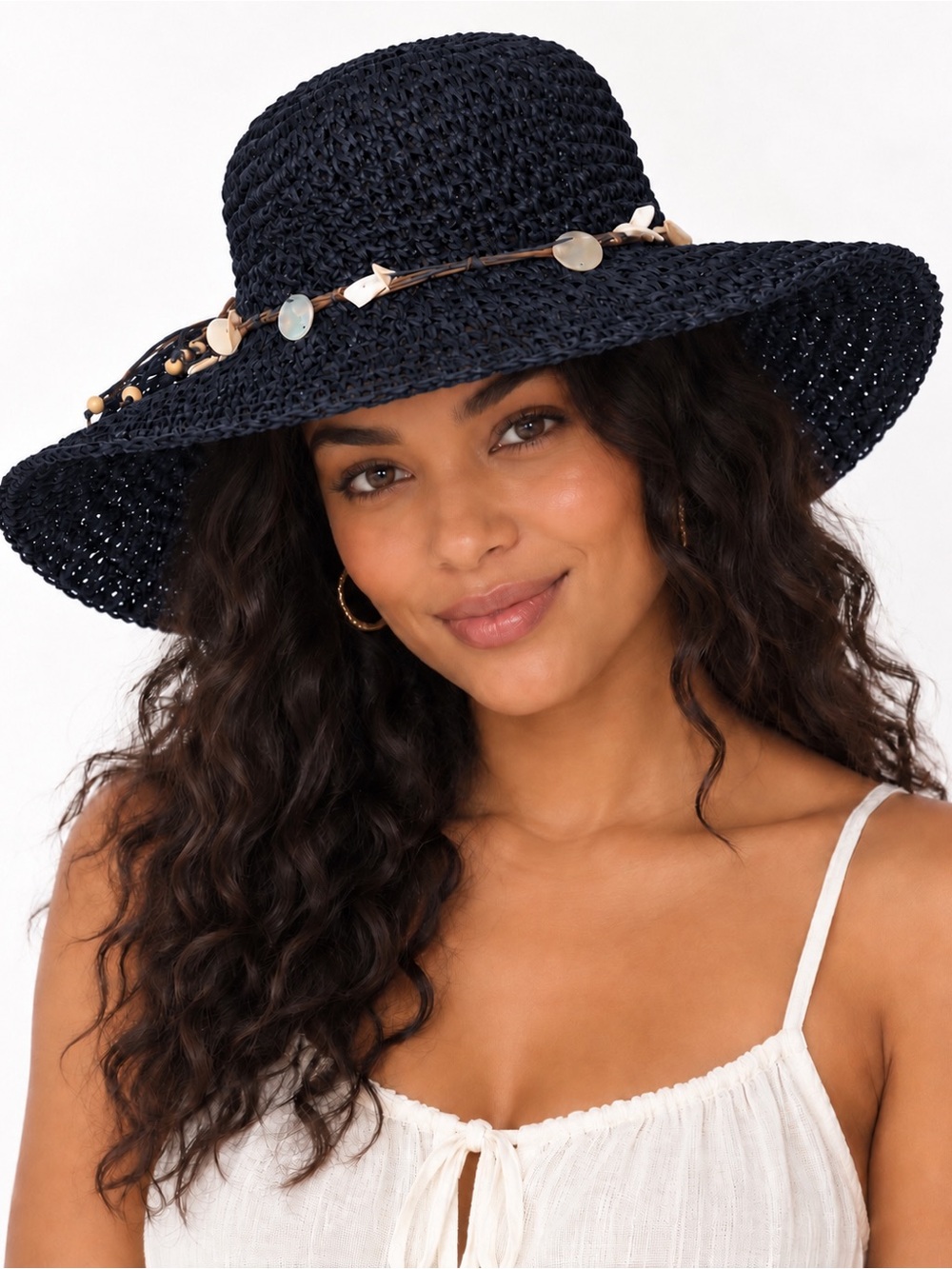 Seashell beach hat
